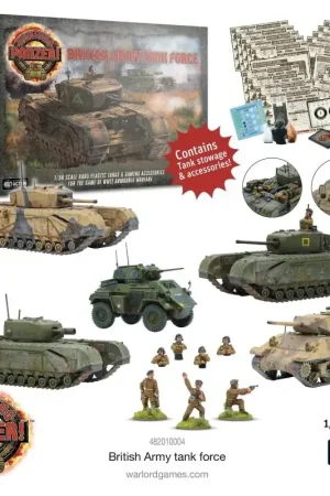Achtung Panzer! British Army Tank Force Figuur spellet Superprijs