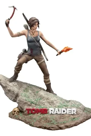Dagaanbieding Tomb Raider PVC statuette Lara Croft Survivor Era 33 cm Figuurtje