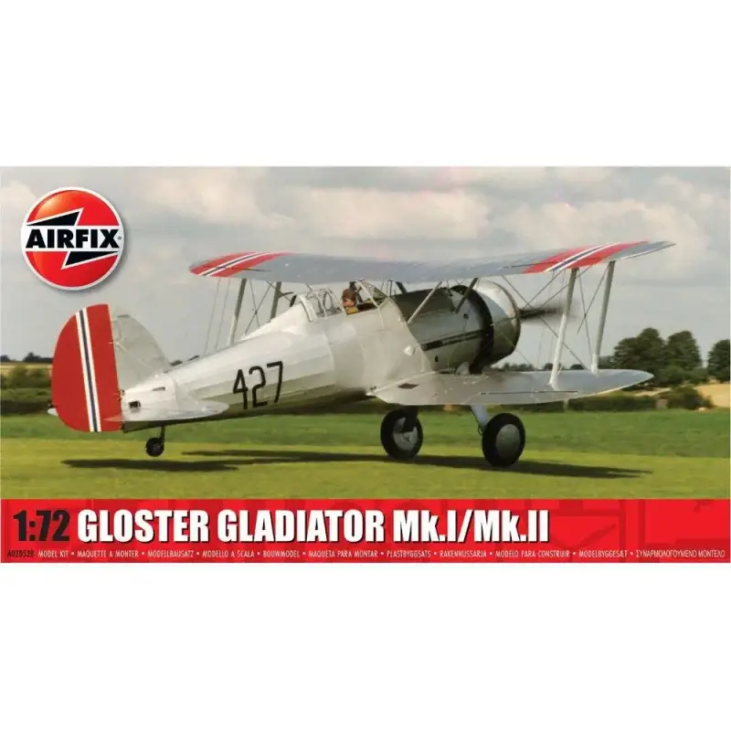 AIRFIX schaal 1/72: Gloster Gladiator Mk.I/Mk.II Schaalmodel Weekendaanbieding