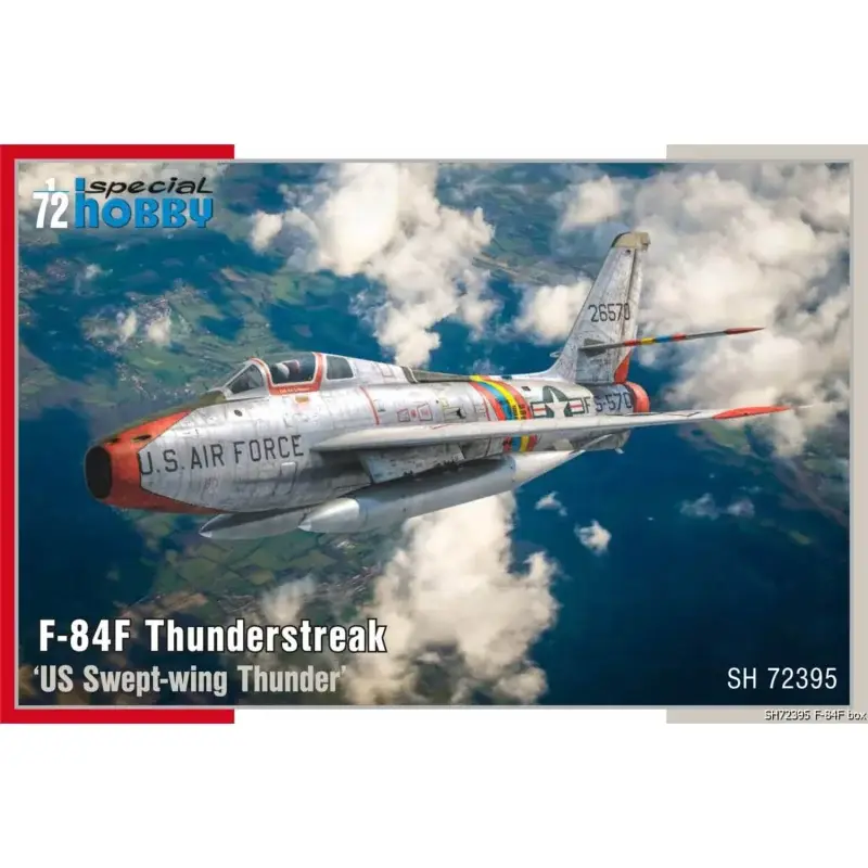 Gereduceerde Prijs F-84F Thunderstreak 'US Swept-wing Thunder' 1/72 Schaalmodel