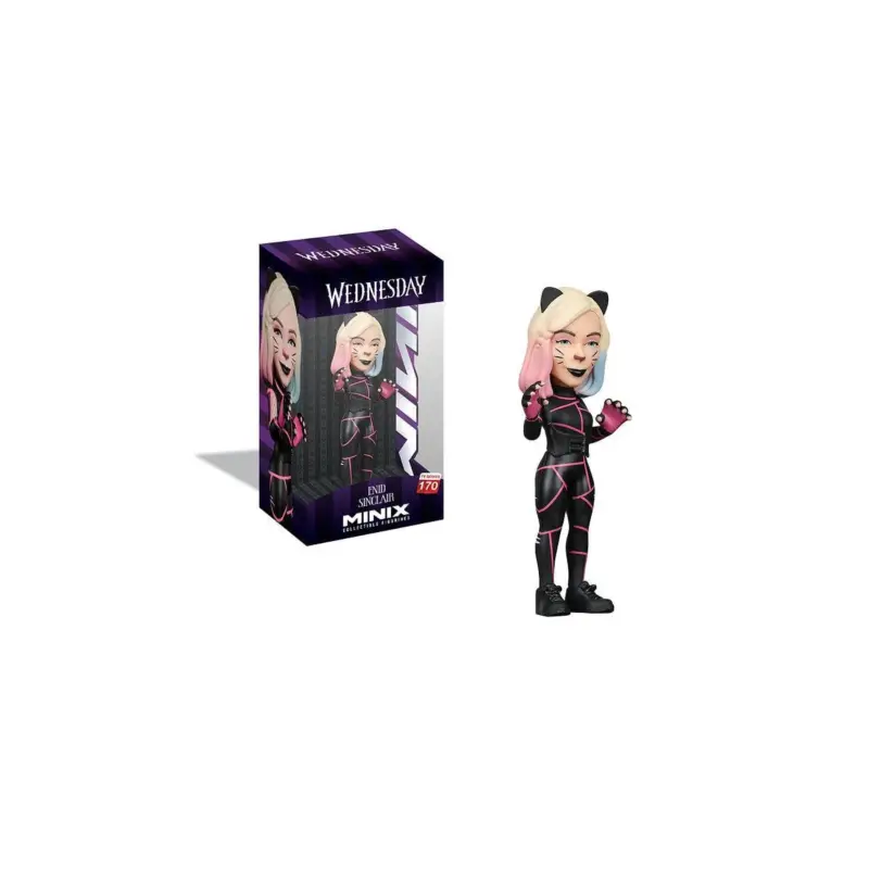 Hete Deal WEDNESDAY - Enid Sinclair as a cat - Minix Figure 12cm Figuurtje