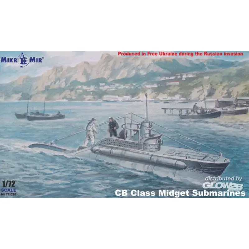Nieuw Italian CB Class Midget Submarines Schaalmodel