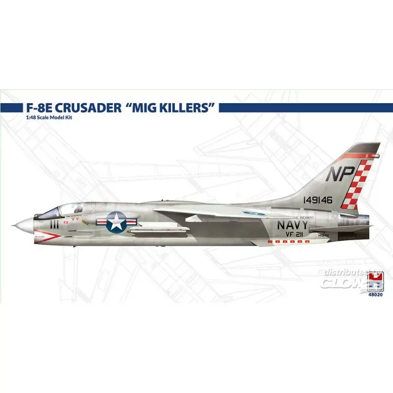 Actieprijs F-8E Crusader MIG-moordenaars Schaalmodel