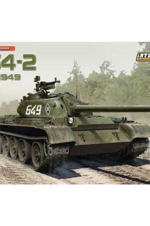 Koopje Sovjet T-54-2 Sovjet Tank Mod.1949 met interior.HIGLY GEDETAILLEERDE MODELTOTAL DETAILS 1.007.899 PLASTIC PARTS92 PHOETCHED PAR