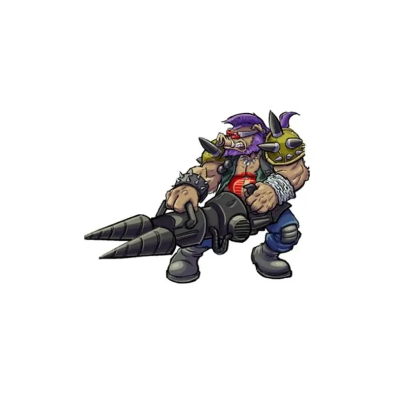 Koop Online Teenage Mutant Ninja Turtles x GI Joe Crossover Classics Rocksteady x Dreadnok Buzzer Figure 12 cm