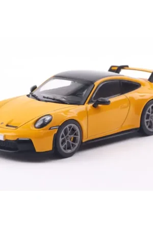 1:43 porsche 911 (992) gt3 signal yellow 2023 Miniatuur Snelle Levering