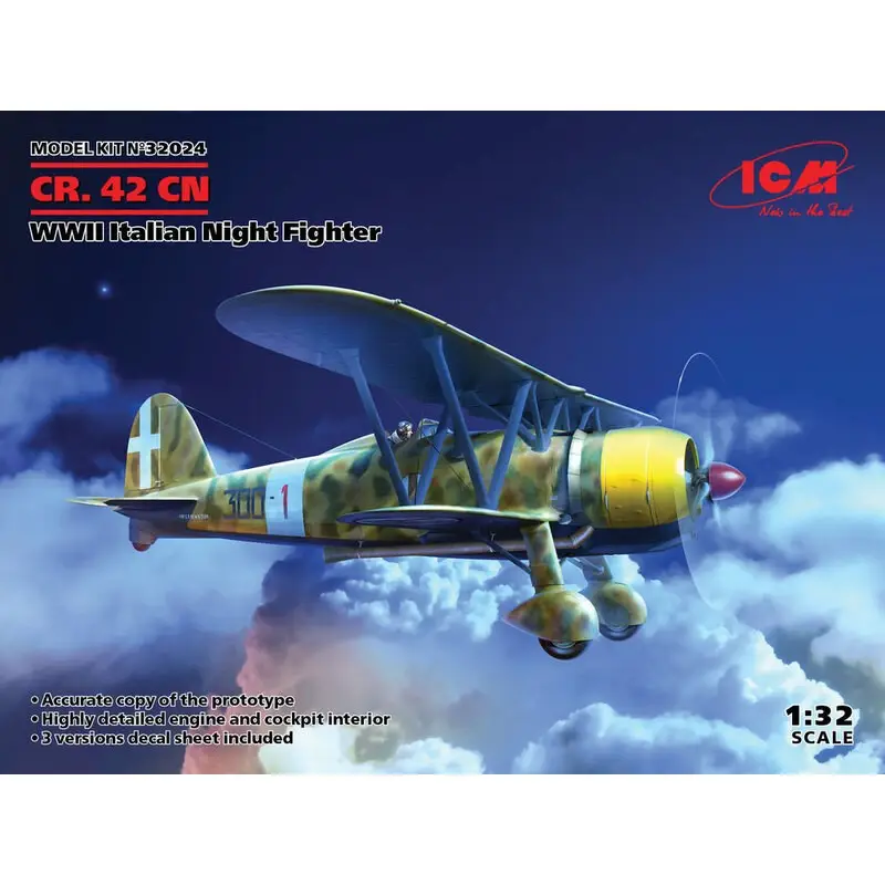 Op = Op CR. 42CN, WWII Italian Night Fighter Schaalmodel