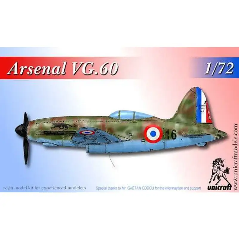 Arsenal VG.60 Franse geavanceerde vechter uit de late oorlog.De VG60 is de nieuwste versie van een propellervliegtuig van de in Weekendaanbieding