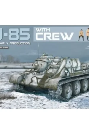 Hoge Kwaliteit Russische Su-85 Model 1943 (Early) met bemanning Schaalmodel