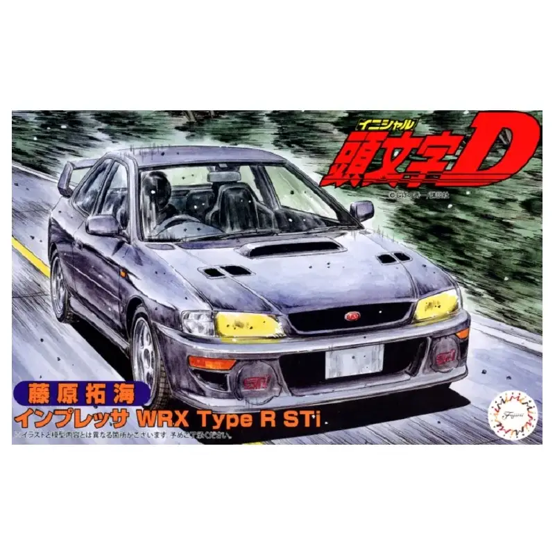 Impreza wrx type r sti takumi fujiwara Schaalmodel Gecertificeerd