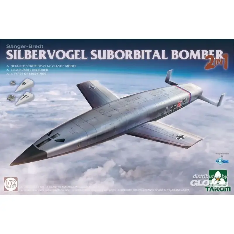Silbervogel suborbital bomber Schaalmodel Alleen Vandaag