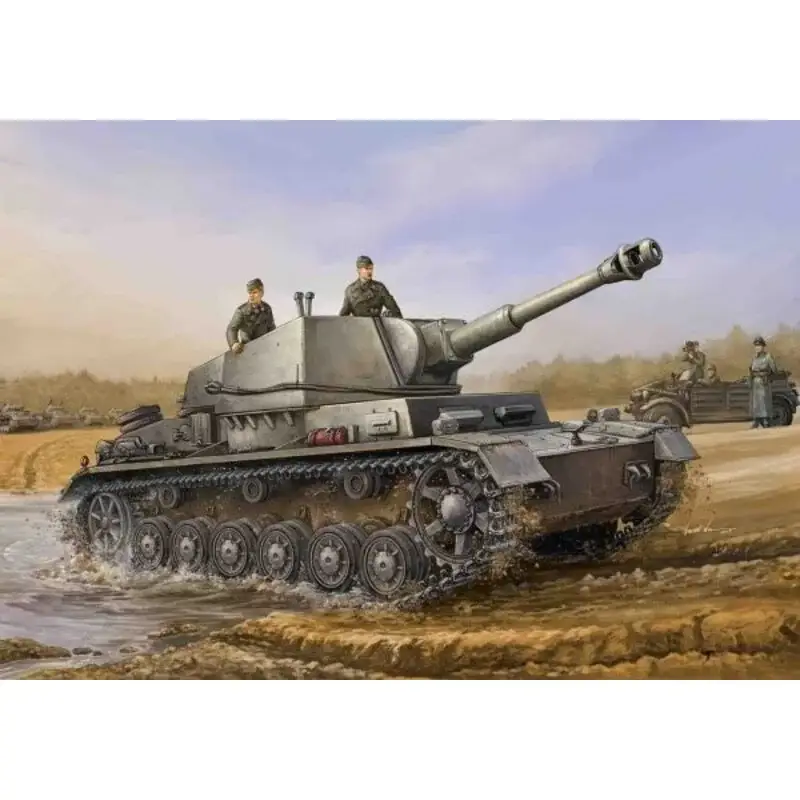 Geschutzwagen Ivb Sd.Kfz.165/1 with 10.5cm le FH18/1 (Sf) Gun Schaalmodel Populair