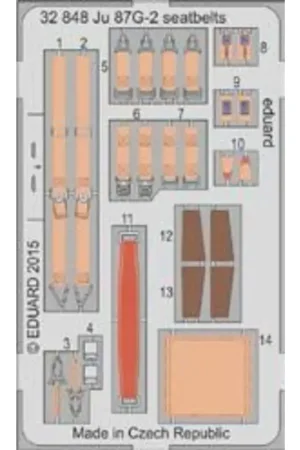 Junkers Ju 87G-2 'Stuka' seatbelts (designed to be used with Trumpeter kits) Accessoire Fabrieksprijs