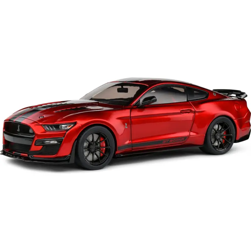 Bestel Nu Solido 1805914 shelby mustang shelby gt500kr red / black stripes 2023 1/18 Miniatuur