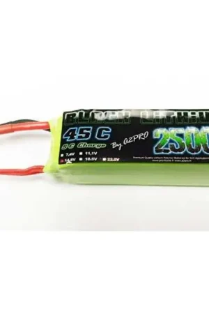 LiPo Battery Black Lithium 2500mAh 45C 4S Stroomvoorziening Tijdelijk Beschikbaar