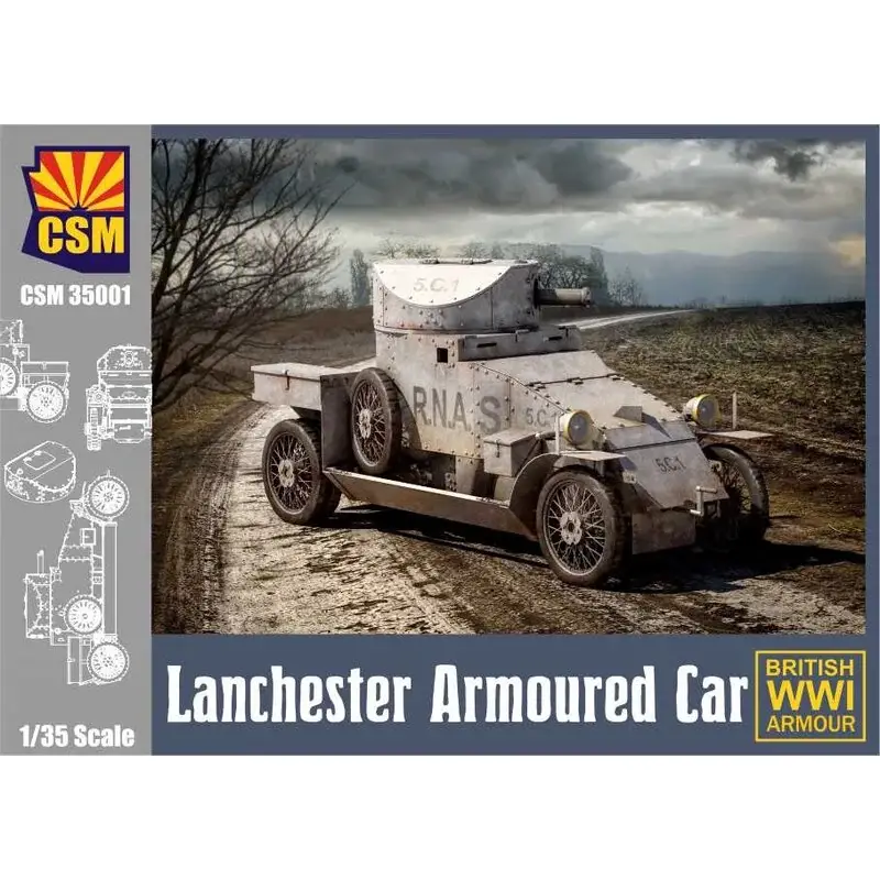 Beperkte Voorraad Terug in voorraad!Lanchester armoured car Schaalmodel