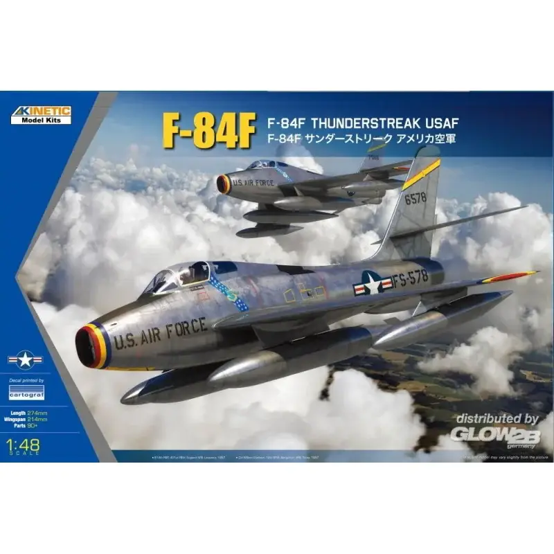 F-84F Thunderstreak USAF Schaalmodel Flitsaanbieding