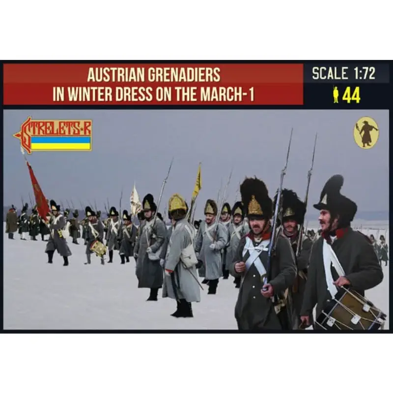 Oostenrijkse Grenadiers in winterkleding op 1 maart Napoleontisch Figuren Nieuw