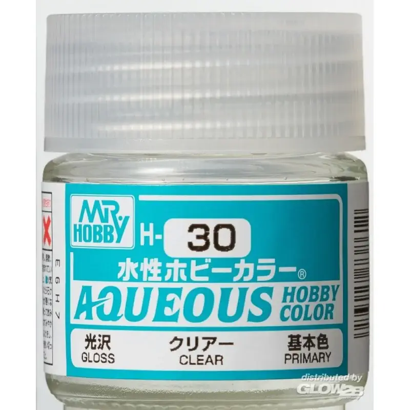 Mr Hobby -Gunze Aqueous Hobby Colors (10 ml) Clear Tijdelijk Beschikbaar