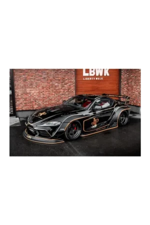 Solido 1815504 toyota gr supra liberty walk body kit black and gold tribute 2025 1/18 Aanbieding