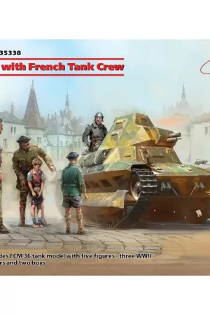 Aanbieding FCM 36 with French Tank Crew Schaalmodel