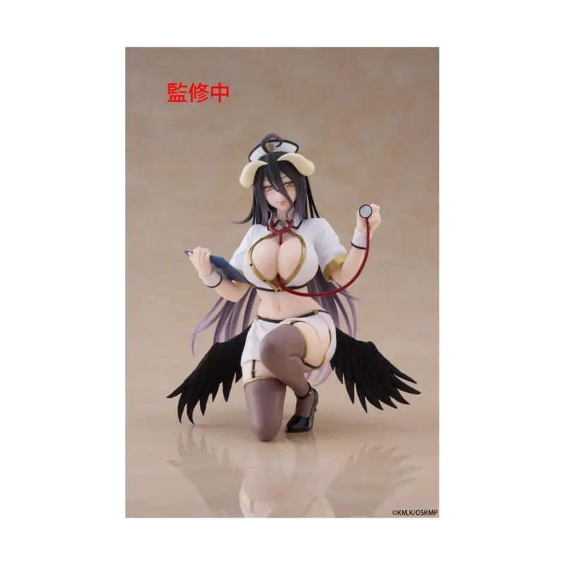 Favoriet Overlord Figure Desktop Cute Figure Albedo Nurse Ver. Renewal 13 cm Figuurtje