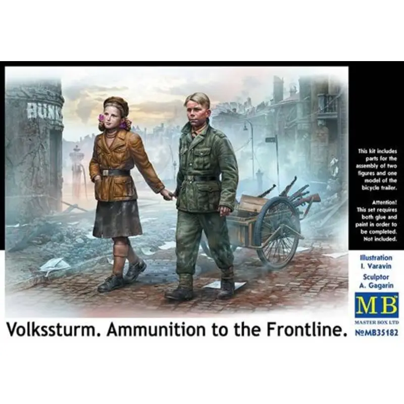 Volkssturm.Munitie aan de Frontline Figuren Betaalbaar