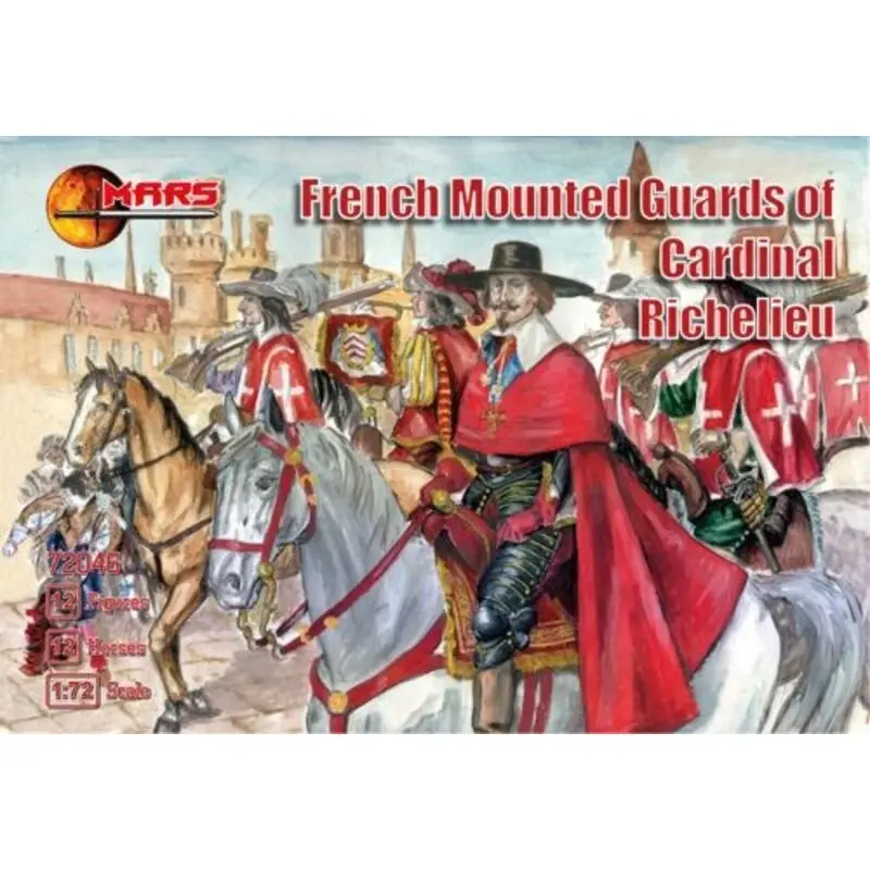 Gratis Retour French mounted guards of Cardinal Richelieu Figuren