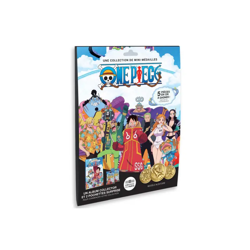 Dagaanbieding One Piece - Monnaie De Paris Medal Collector Album + 2 mini medals