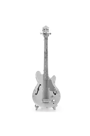 MetalEarth Music: LOWER GUITAR 11.6x4x3.2cm, metalen 3D-model met 1 vel, op kaart 12x17cm, 14+ Betaalbaar