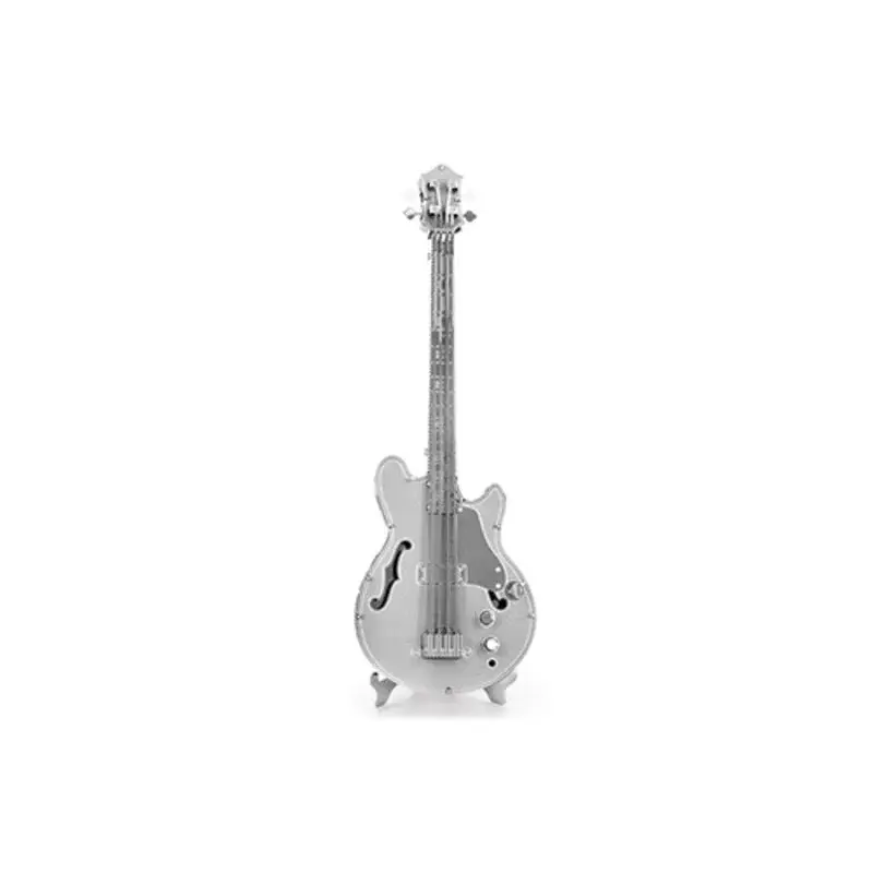 MetalEarth Music: LOWER GUITAR 11.6x4x3.2cm, metalen 3D-model met 1 vel, op kaart 12x17cm, 14+ Betaalbaar