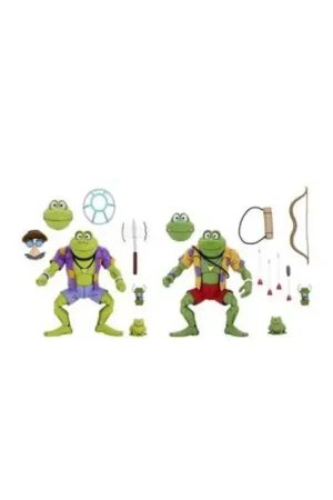 Teenage Mutant Ninja Turtles 2-pack Genghis & Rasputin Frog 18 cm figuren Action figure Lage Kosten