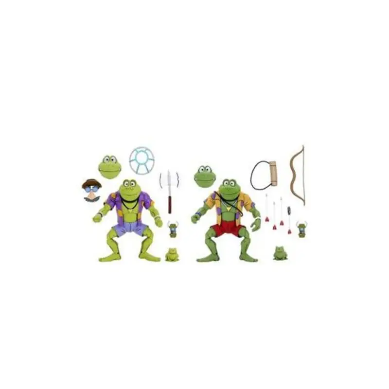 Teenage Mutant Ninja Turtles 2-pack Genghis & Rasputin Frog 18 cm figuren Action figure Lage Kosten