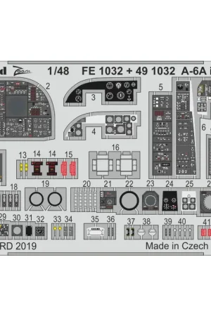 Koopje Grumman A-6A Intruder interieur 1/48 (ontworpen om te worden gebruikt met Hobby Boss kits)