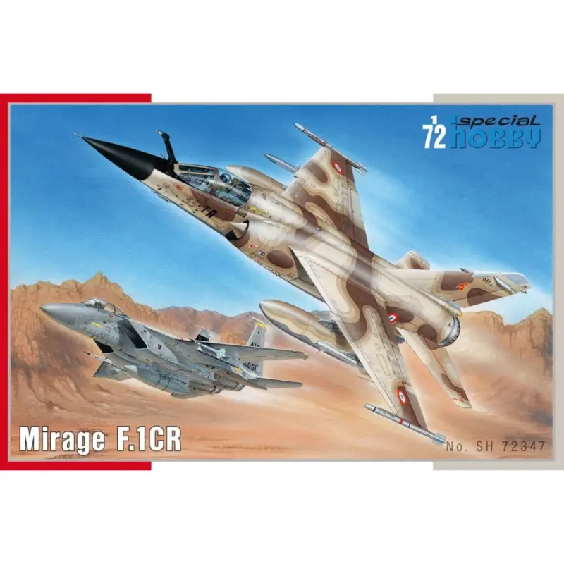 Dassault Mirage F.1CR The Mirage F.1C kwam aan het zijn als een privé-onderneming van het Franse Dassault bedrijf.De Franse luc Tijdelijk Beschikbaar