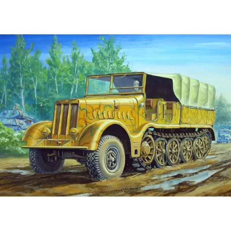 Beste Prijs Famo sd.kfz.9 / 18 ton halftrack Schaalmodel