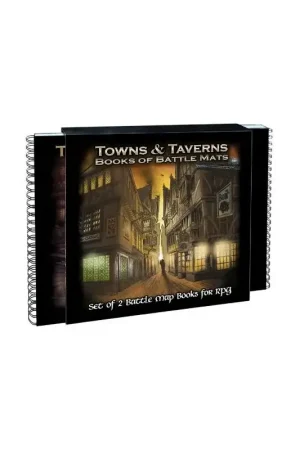 Gecertificeerd Spelbordboek: Pak van 2 Steden & Tavernes-boeken (60x60cm) LBM016 Bordspel