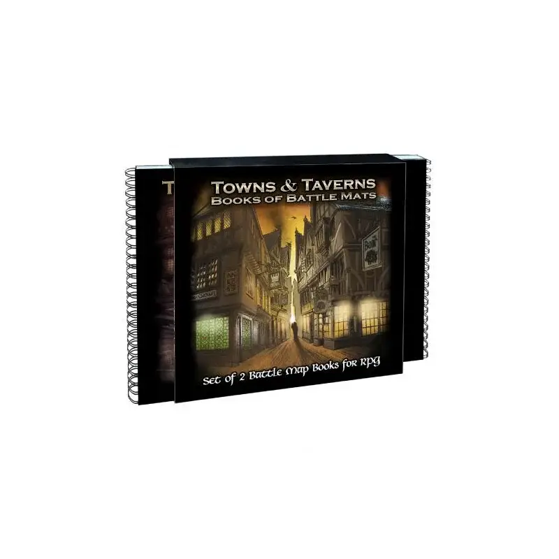 Gecertificeerd Spelbordboek: Pak van 2 Steden & Tavernes-boeken (60x60cm) LBM016 Bordspel