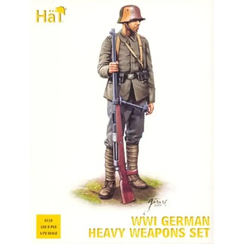 WWI German Heavy Weapons Set. Description - Includes rifle grenade launcher messenger dogs officers field telephone operators 08 Lage Kosten