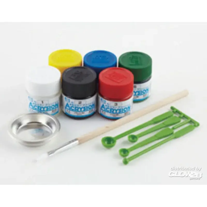 Tijdelijk Beschikbaar Mr Hobby -Gunze Acrysion Starter Set Acrylverf
