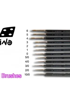 Op = Op Penseel 2 domino Pincetten
