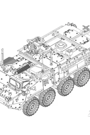 US Army M1131 Stryker FSV Schaalmodel Meest Verkocht