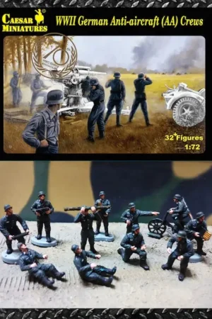 German Anti-aircraft (AA) Crews (WWII) x 32 figures Figuren Laatste Kans