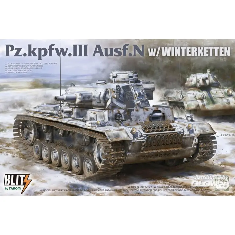 Finale Uitverkoop Pz.Kpfw.III Ausf.N met WINTERKETTEN Schaalmodel
