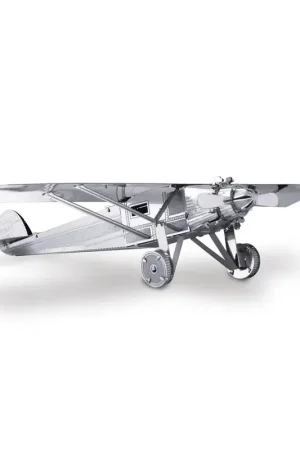MetalEarth Aviation: GEEST VAN SAINT LOUIS 12.2x9x2.4cm, metalen 3D-model met 1 vel, op kaart 12x17cm, 14+ Merkproduct