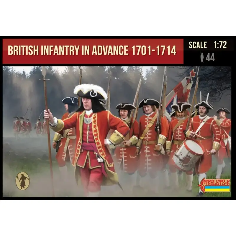 Premium Britse infanterie vooraf 1701-1714 voor Spaanse Successieoorlog (Marlburia) Figuren