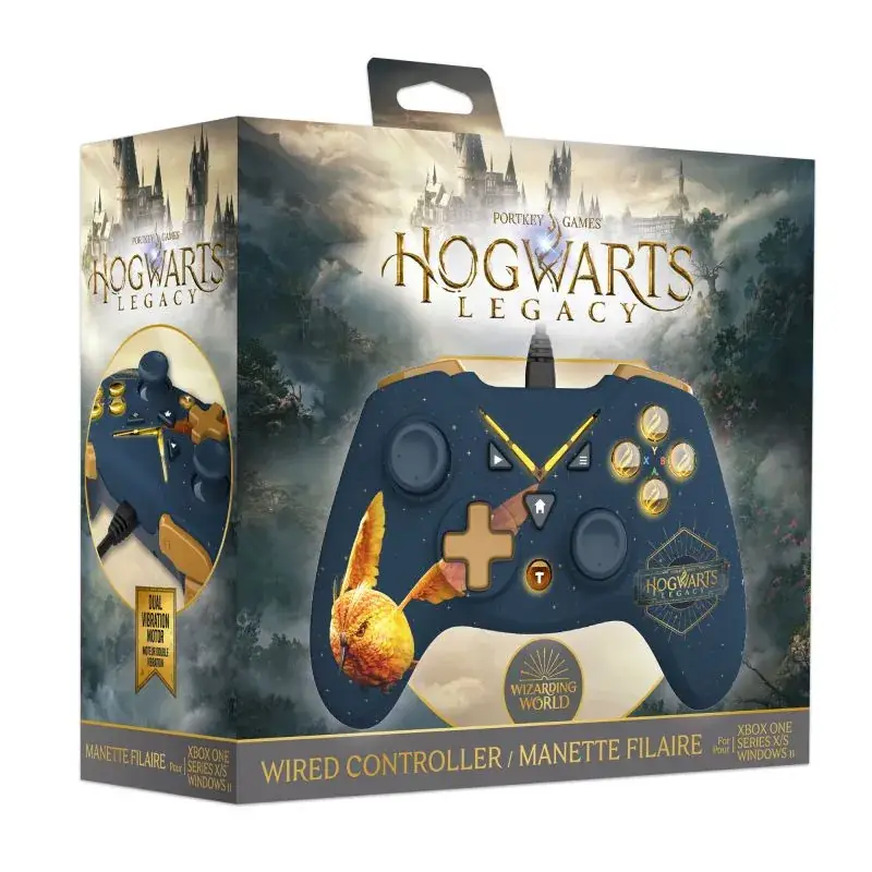 Finale Uitverkoop Harry Potter - Bedrade controller voor pc/Windows 10 met 3M-kabel - Golden Vivet (niet compatibel met Microsoft)