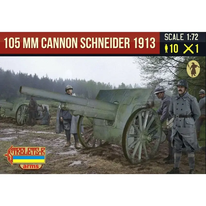 Canon de 105 mle 1913 Schneider met Franse bemanning WWI Figuren Dagaanbieding