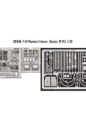 Tijdelijk Beschikbaar F-4CD Phantom interior (toebehoren voor modelbouwsets van Tamiya) Accessoire