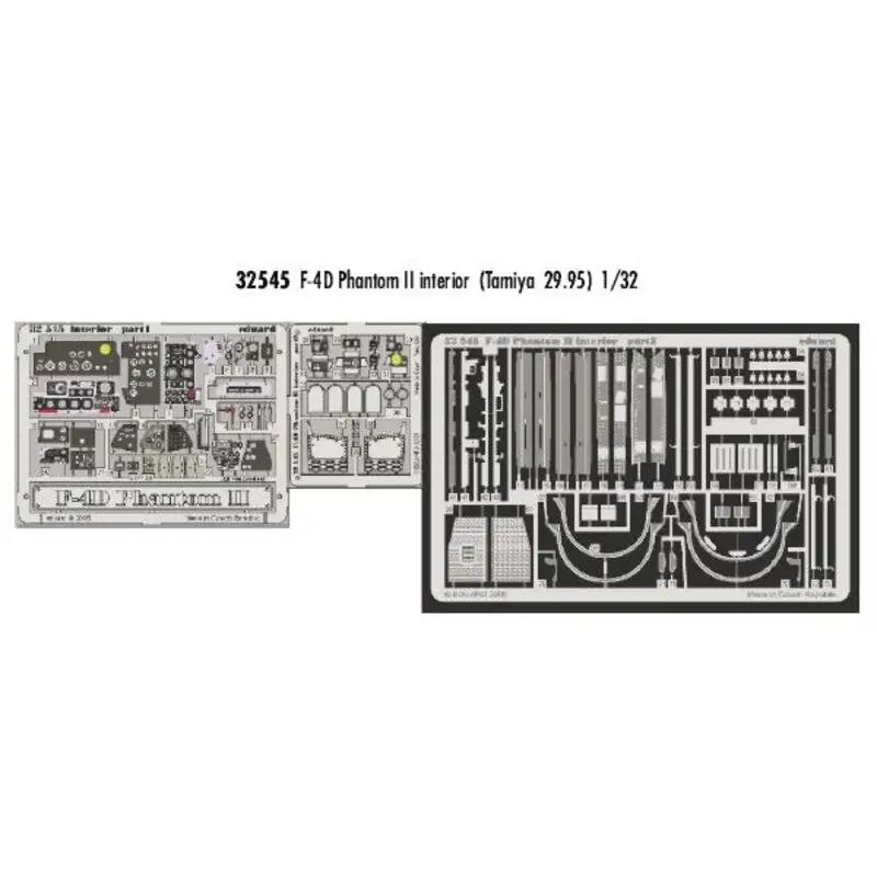 Tijdelijk Beschikbaar F-4CD Phantom interior (toebehoren voor modelbouwsets van Tamiya) Accessoire